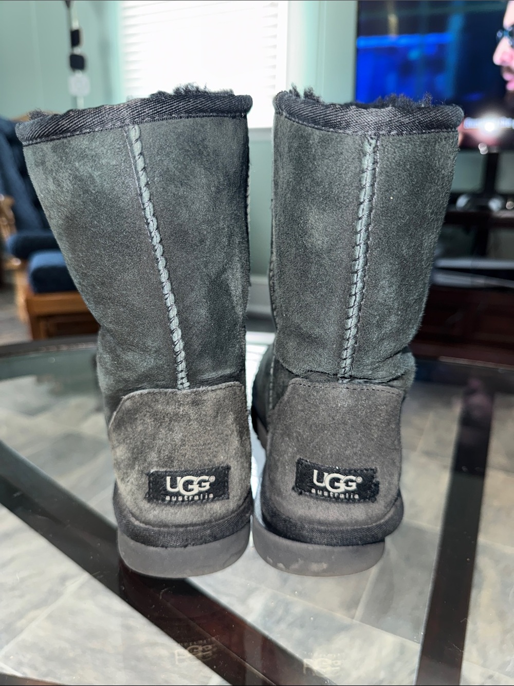 UGG Classic Short Boots in Charcoal